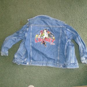 Looney tunes Disney dungaree jacket Warner Bros